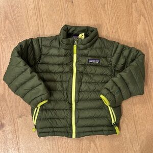 4T Boys Green Patagonia Down Sweater